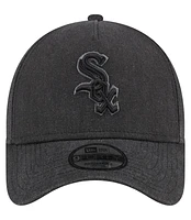 New Era Men's Charcoal Chicago White Sox Logo Essentials 9FORTY A-Frame Adjustable Hat