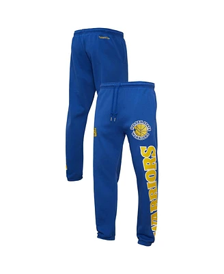 Mitchell & Ness Men's Royal Golden State Warriors Hardwood Classics Team Origins Pants