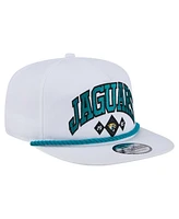 New Era Men's White Jacksonville Jaguars Diamond Golfer Snapback Hat