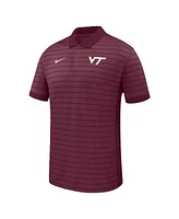 Nike Men's Maroon Virginia Tech Hokies 2025 Early Season Coaches Sideline Victory Stripe Performance Polo Shirt