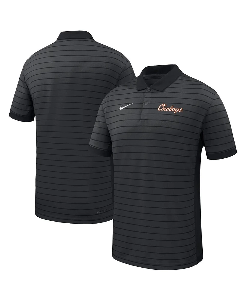 Nike Men's Oklahoma State Cowboys 2025 Early Season Coaches Sideline Victory Stripe Performance Polo Shirt