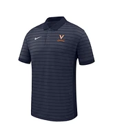 Nike Men's Navy Virginia Cavaliers 2025 Early Season Coaches Sideline Victory Stripe Performance Polo Shirt