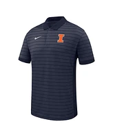 Nike Men's Navy Illinois Fighting Illini 2025 Early Season Coaches Sideline Victory Stripe Performance Polo Shirt