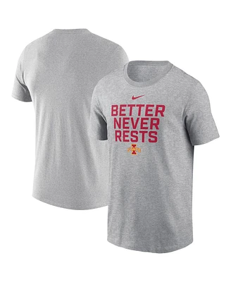 Nike Men's Heather Gray Iowa State Cyclones Local Performance T-Shirt