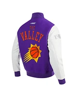 Pro Standard Men's Purple Phoenix Suns 2024/25 City Edition Wool Varsity Full-Zip Jacket