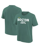 Nike Big Boys and Girls Green Boston Red Sox 2025 City Connect Wordmark T-Shirt