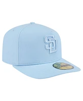 New Era Men's Light Blue San Diego Padres Color Pack A-Frame 59FIFTY Fitted Hat