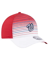 New Era Men's Red Washington Nationals Gradient 9FORTY M-Crown Adjustable Hat