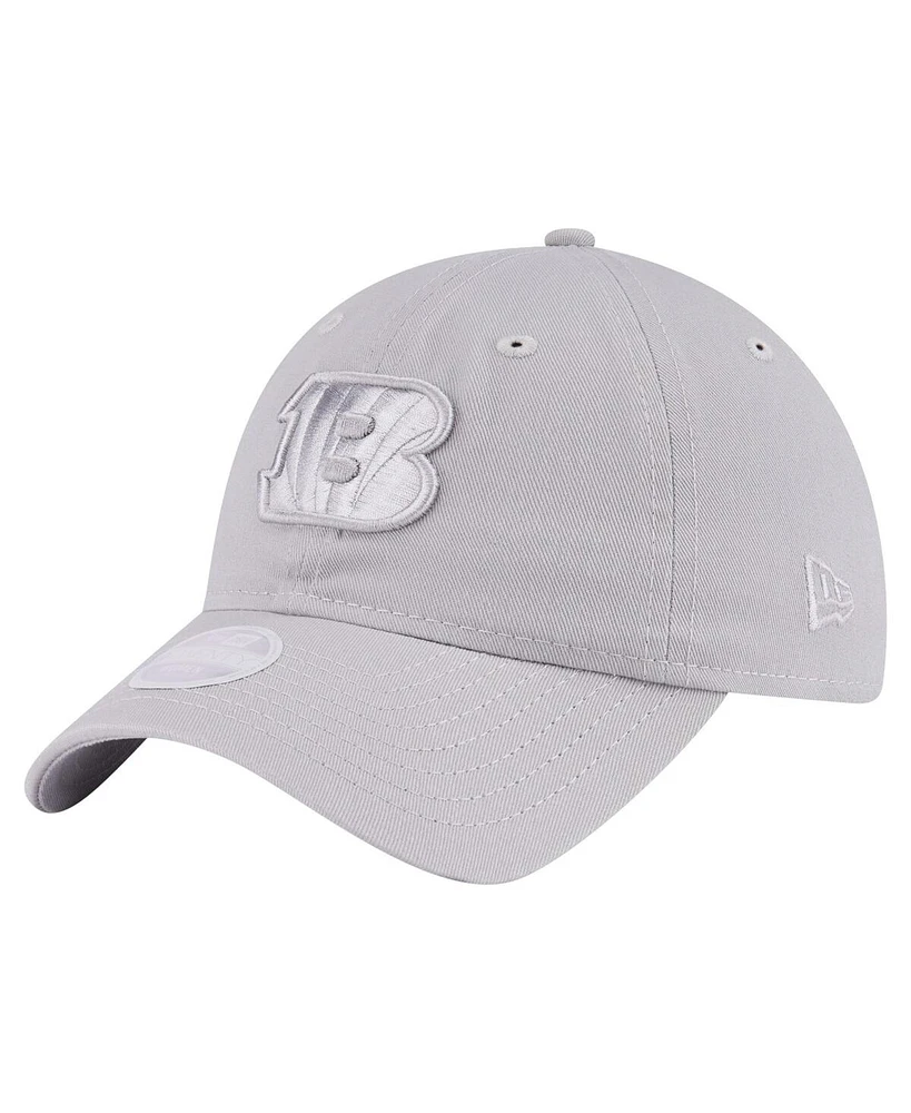 New Era Women's Gray Cincinnati Bengals Color Pack 9TWENTY Adjustable Hat