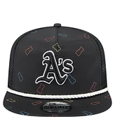 New Era Men's Black Athletics Gummy Golfer Trucker Adjustable Hat