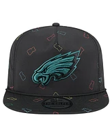 New Era Men's Black Philadelphia Eagles Gummy Golfer Snapback Hat