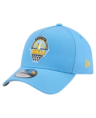 New Era Men's Sky Blue Chicago Sky Core Logo A-Frame 9FORTY Adjustable Hat