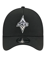 New Era Men's Black Las Vegas Aces Core Logo A-Frame 9FORTY Adjustable Hat