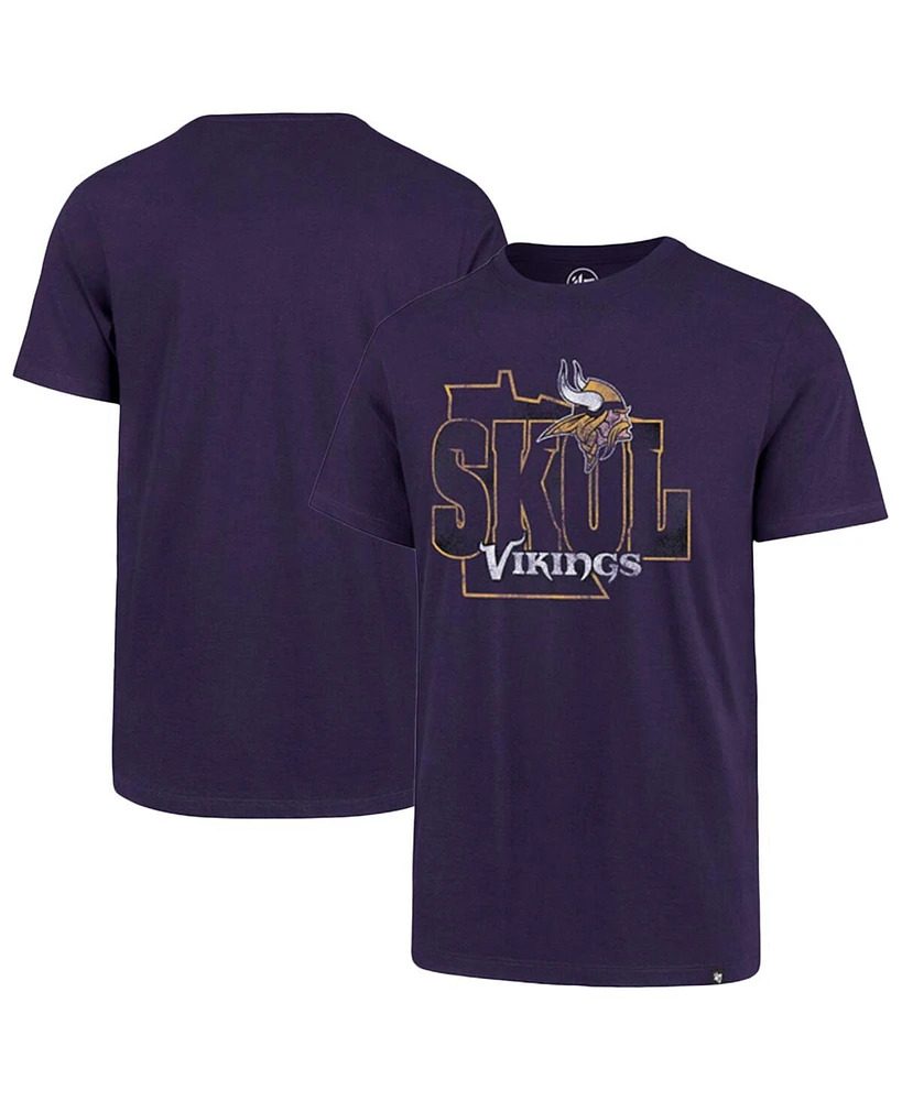 '47 Brand Men's Purple Minnesota Vikings Regional Super Rival T-Shirt