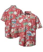 Reyn Spooner Men's Red San Francisco 49ers Scenic Button-Down Shirt