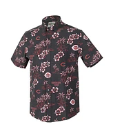 Reyn Spooner Men's Black Cincinnati Reds Kekai Performance Button-Up Shirt