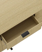 Manhattan Comfort 71.3" Medium Density Fiberboard Olivia Modern 6-Drawer Double Dresser