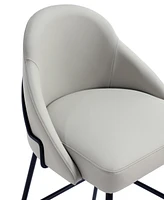 Manhattan Comfort 41.1" Faux Leather Gracie Barstool