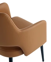 Manhattan Comfort 33.9" Faux Leather Tremont Dining Armchair