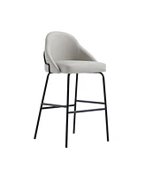 Manhattan Comfort 41.1" Faux Leather Gracie Barstool