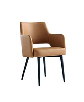 Manhattan Comfort 33.9" Faux Leather Tremont Dining Armchair