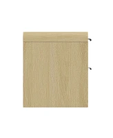 Manhattan Comfort 28" Medium Density Fiberboard Grace Modern 2-Drawer Nightstand