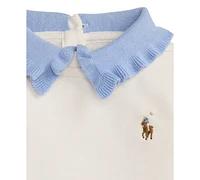 Polo Ralph Lauren Baby Girls Terry Sweatshirt & Pleated Skort Set