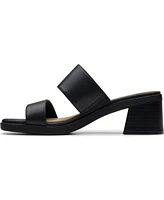 Clarks Collection Women's Jaylan Dusk Block Heel Sandals