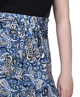 Ny Collection Petite Maxi Skirt with Sash Waist Tie