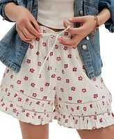 Free People Women's Cambridge Printed Pull-On Shorts