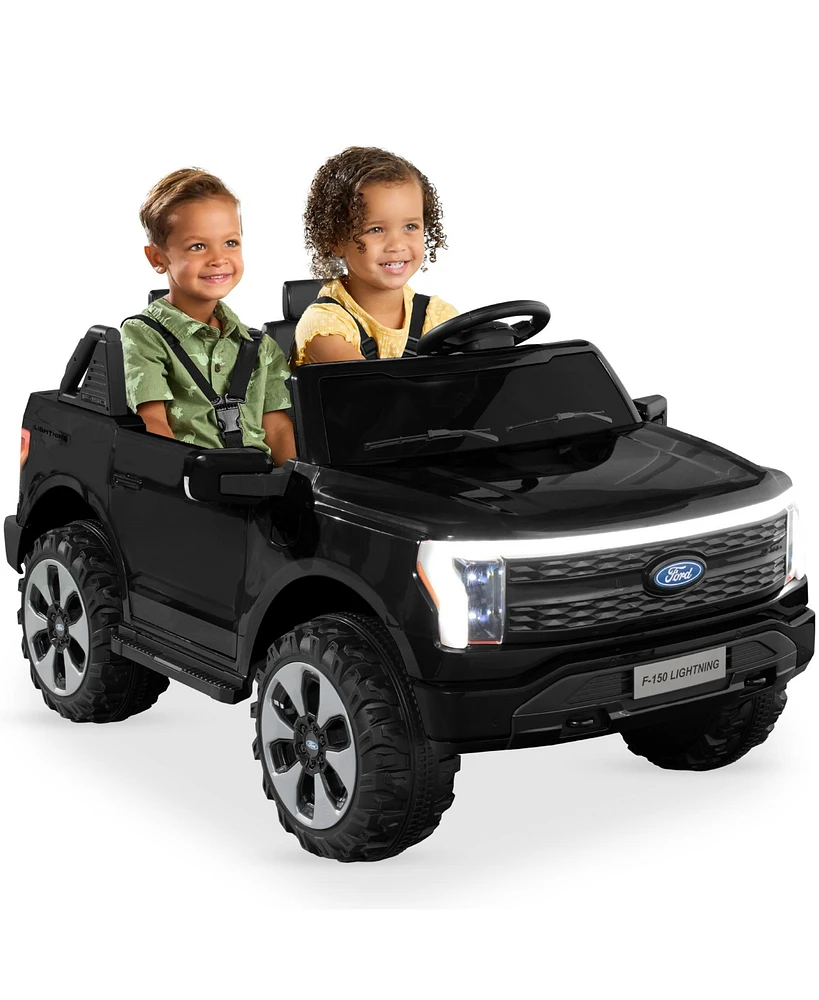 Best Choice Products Kids 24V Ride On Truck Officially Licensed Ford Lightning w/ Remote, Led Lights, 2 Speeds