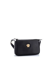 Pre-Owned Versace Medusa Chain Zip Shoulder Bag Leather