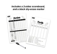 Gse Games & Sports Expert 3.5-Inch Premium Oak Giant Yard Dice Set with Bucket and Yardzee & Farkle Scorecard.