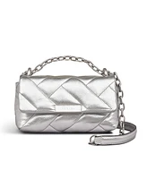 Radley London Mill Bay Xl Quilt Metallic Flap Over Crossbody Bag