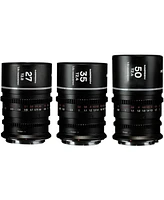 Venus Laowa Nanomorph S35 Prime 3-Lens Bundle with 35mm, 50mm T2.4 and 27mm T2.8 Anamorphic Lens for Fuji X, Silver Flare