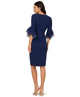 Adrianna Papell Women's 3/4-Sleeve Sheath Dress