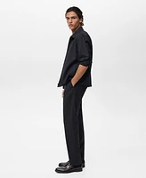 Mango Men's Cold Wool Slim-Fit Pants
