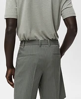 Mango Men's Slim-Fit Chino Cotton Bermuda Shorts