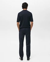 Mango Men's Fine-Knit Lyocell T-Shirt
