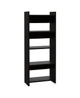 Depot E-shop Treia Home Office Set, Two Parts Set, One Drawer, Desktop, Keyboard Tray, Stand, Five Shelves, Black