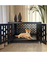 Secure and Spacious Indoor Dog Cage for Rest, Safety, and Training