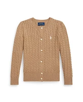 Polo Ralph Lauren Toddler Girls Mini Cable Cotton Cardigan Sweater