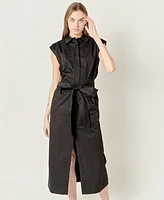 English Factory Women's Cotton Collared Button Dress