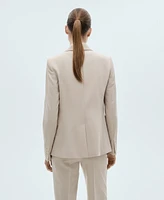 Mango Women's Fitted Suit Jacket