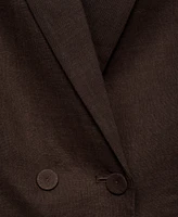 Mango Women's Linen Suit Jacket