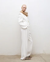 Mango Women's Oversized Double-Breasted Suit Jacket