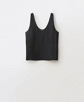 Mango Women's Wide Straps Silk Top