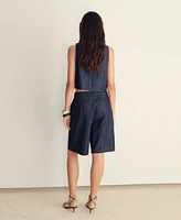 Mango Women's Rinse-Wash Denim Crop Top