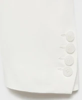 Mango Women's Straight Button Suit Blazer