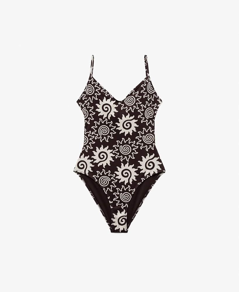 Mango Women's Printed Swimsuit